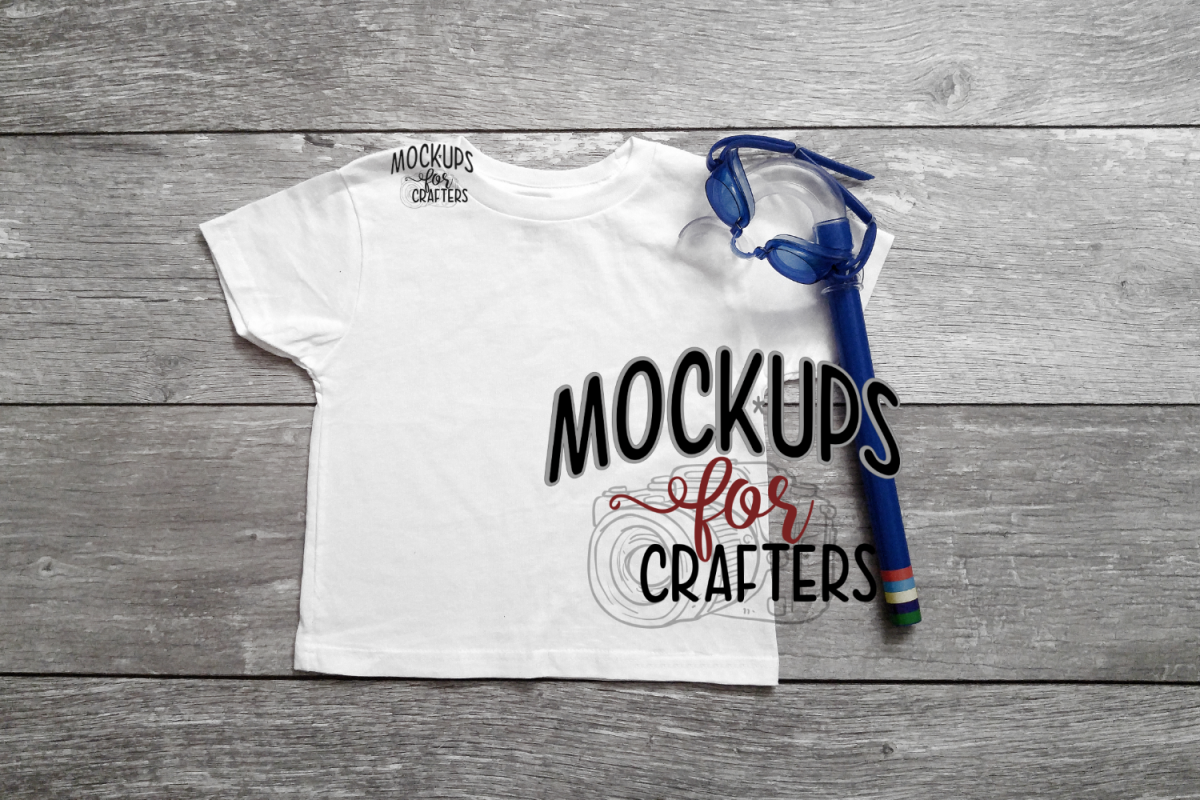 White Gildan Child's Tshirt MOCK-UP example image 1