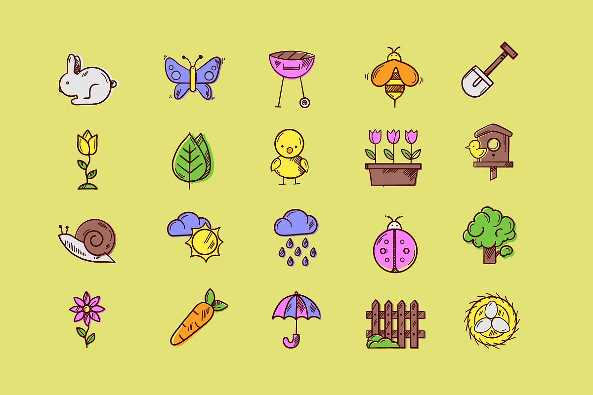 Spring's Here Icons example image 1