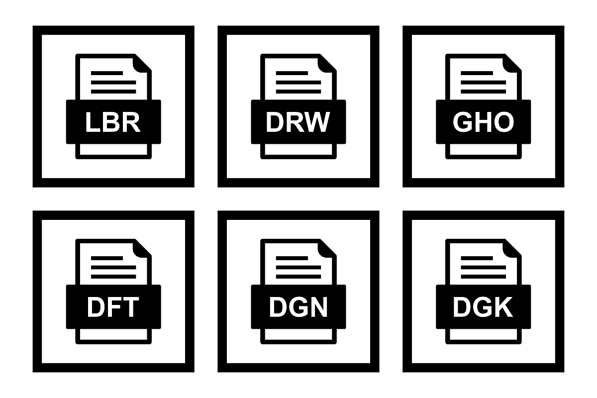Set Of File Formats Icons example image 1