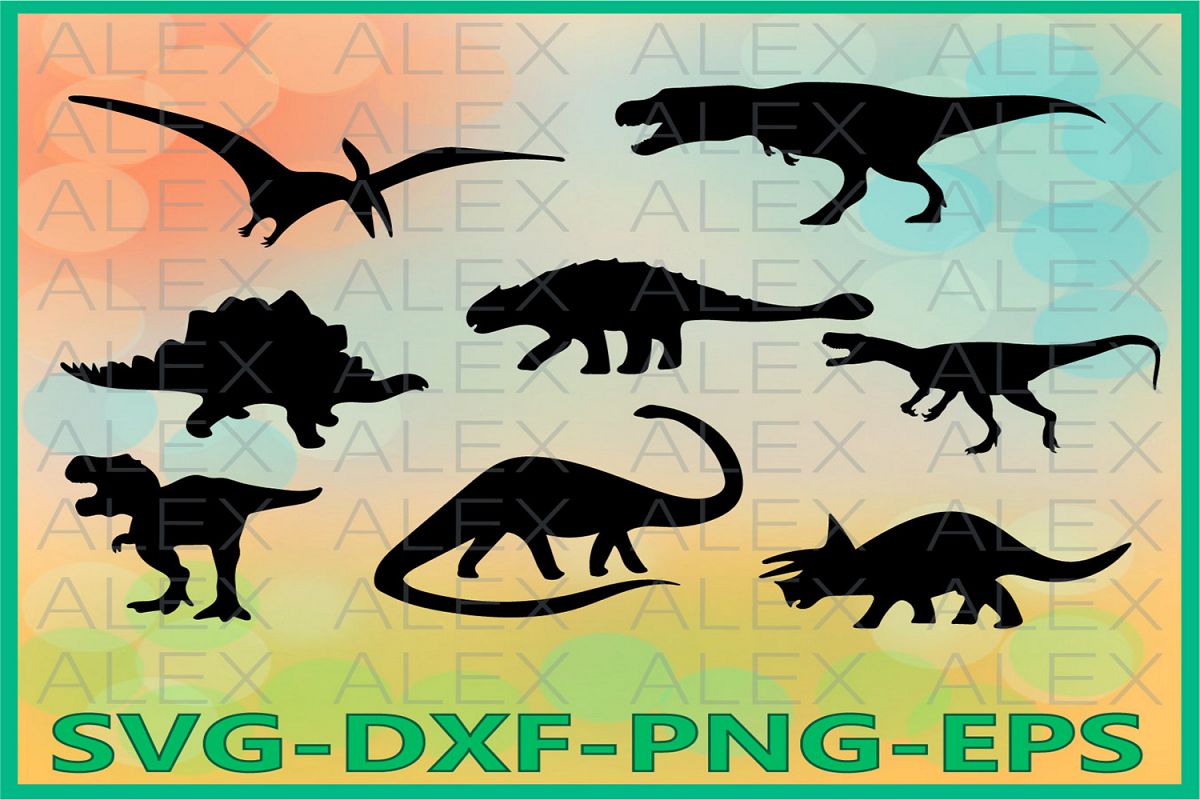 Dinosaurs SVG, Dinosaur Clipart, Dinosaur Silhouette png example image 1
