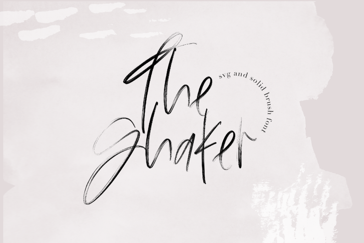 The Shaker - SVG & Regular OTF Brush Font example image 1