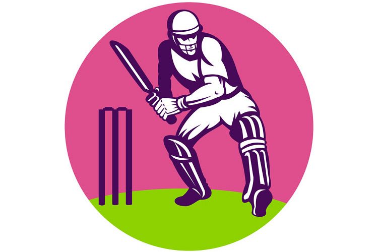 cricket batsman batting wicket example image 1