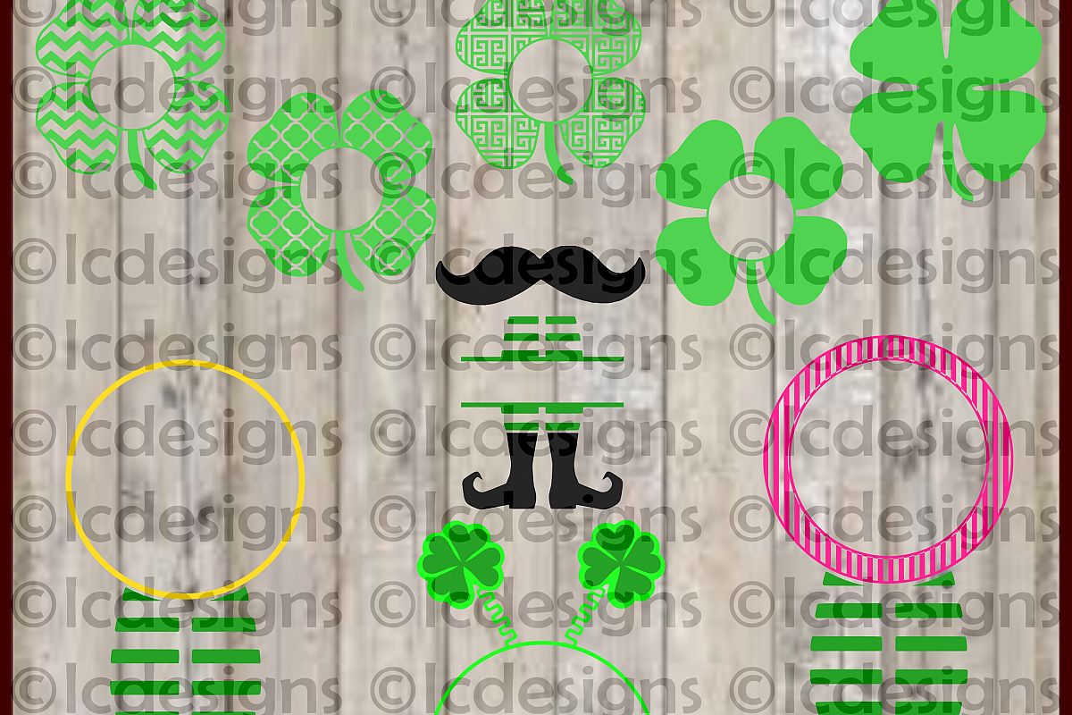 LC057 Shamrocks and Leprechauns example image 1