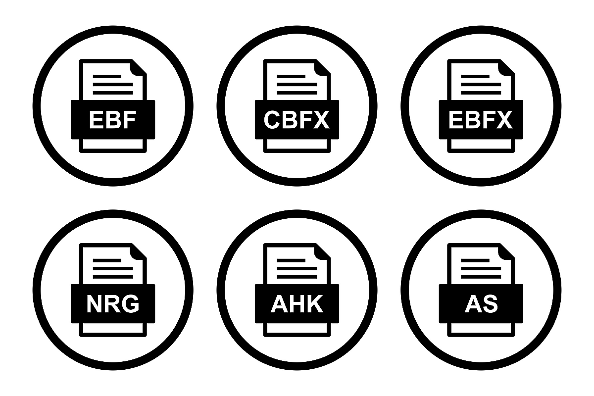 Set Of File Formats Icons example image 1