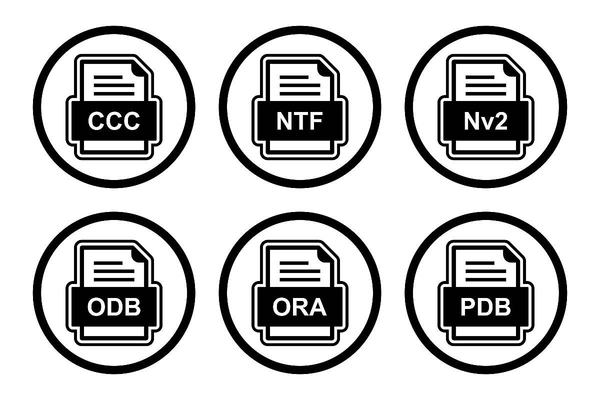 Set Of File Formats Icons example image 1