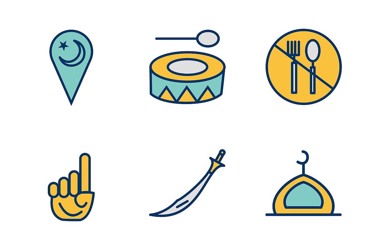 Set Of Ramadan Icons example image 1