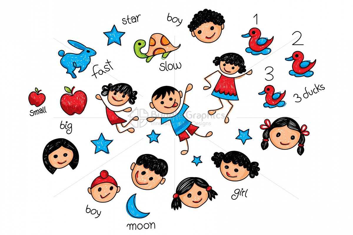 Primary Students Graphical Illustration example image 1