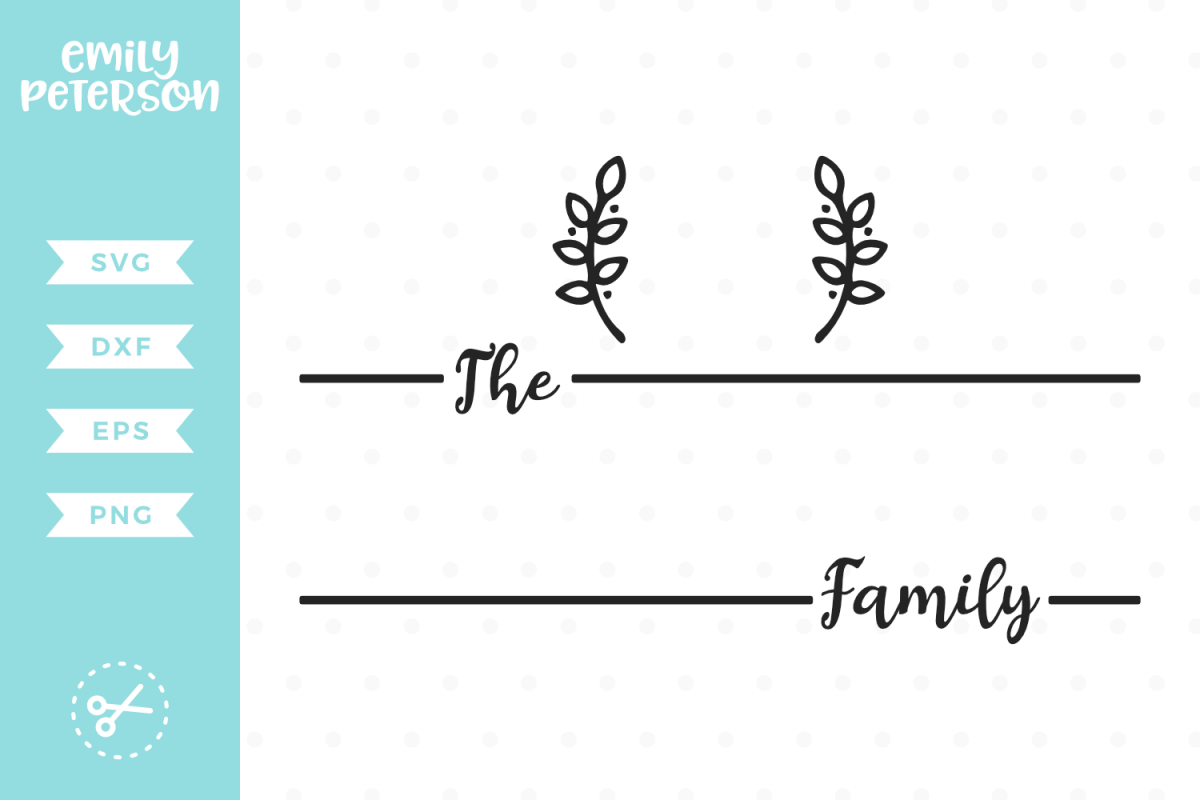 Family Monogram SVG DXF EPS PNG example image 1