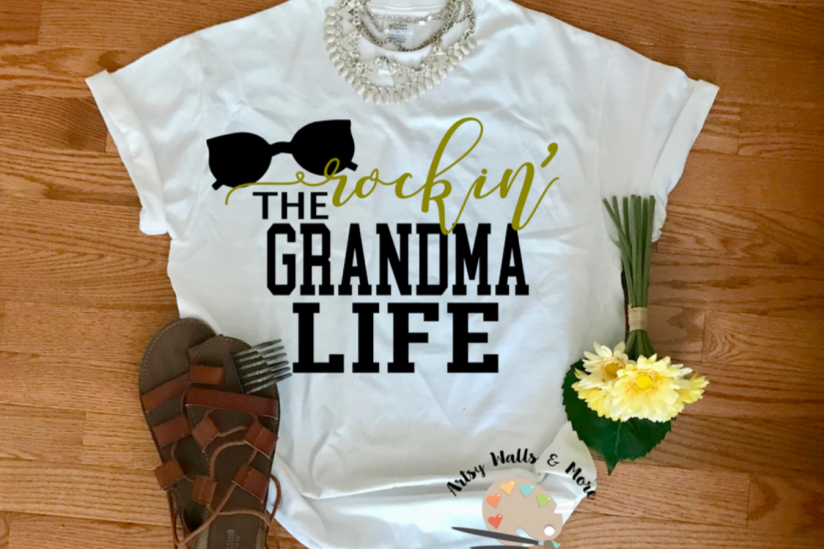 Rockin' the Grandma Life svg cut file New Grandma svg file example image 1