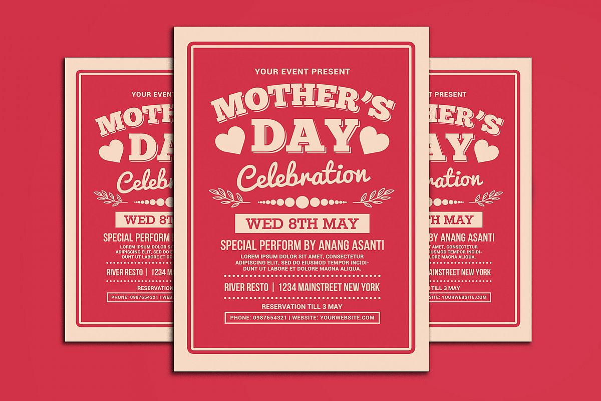 Mother's Day Celebration Typography Style example image 1