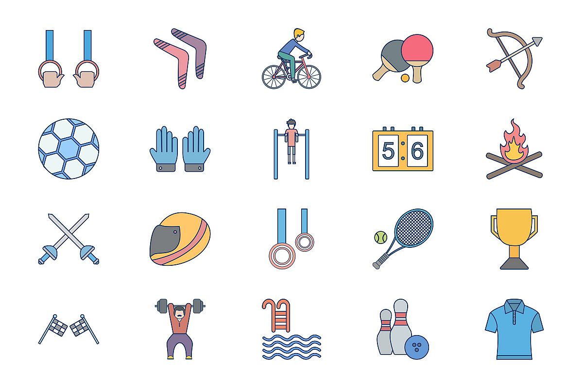 Set Of Sports And Game Icons example image 1