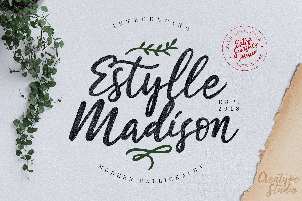 Estylle Madison Calligraphy example image 1