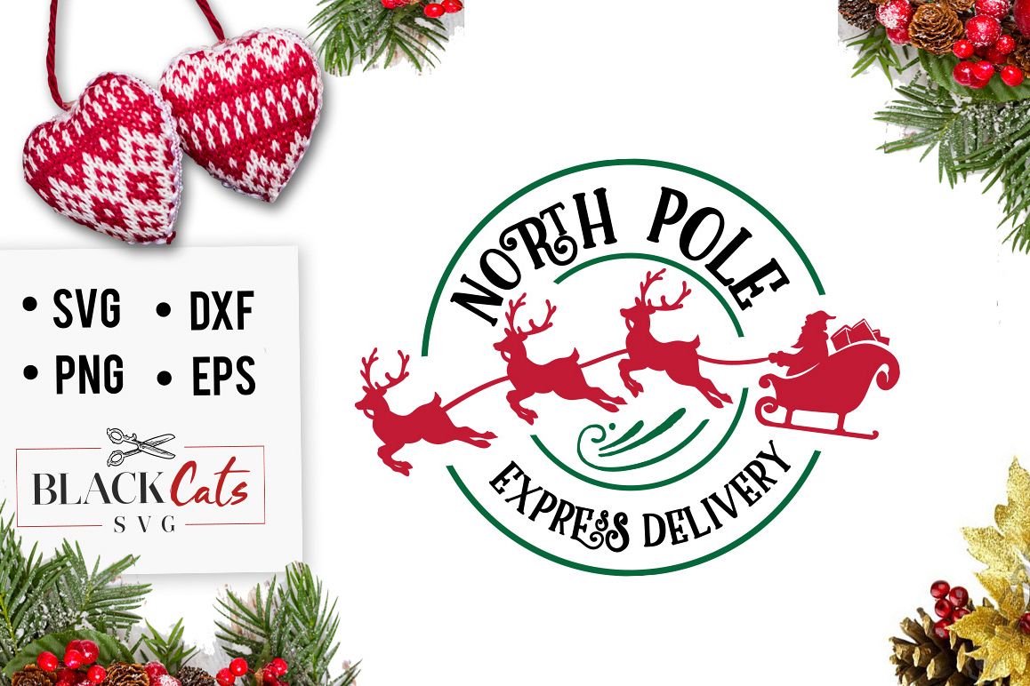 North Pole Christmas Express SVG (378121) | SVGs | Design Bundles