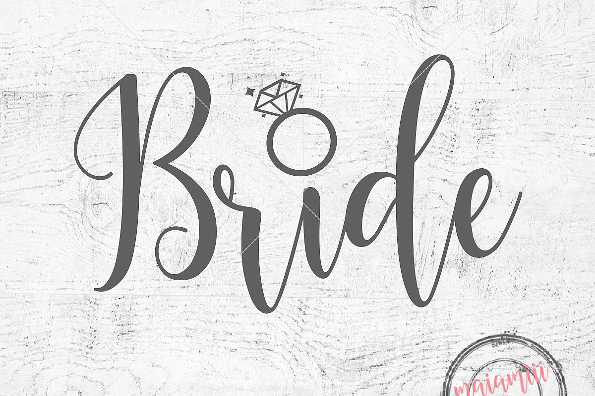 Download Bride SVG Wedding SVG Cut File or Printable PNG Bride Clip ...