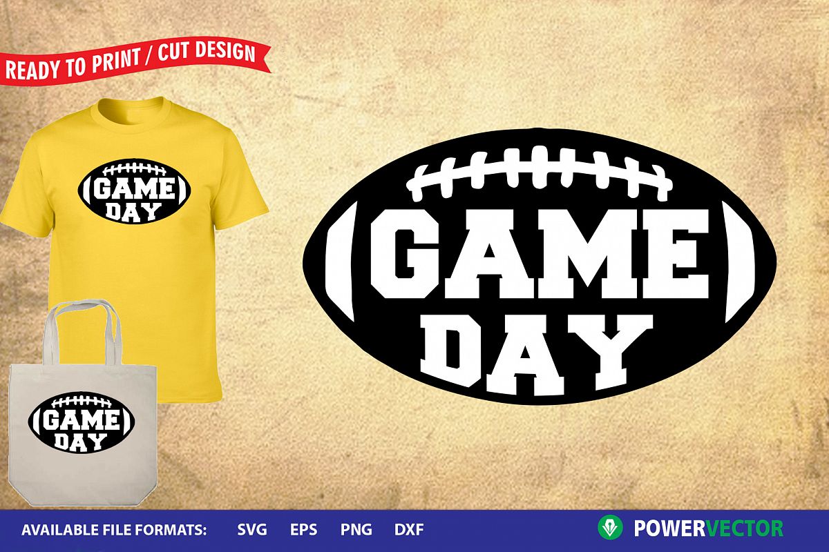 Football Game Day svg dxf | Sports Sayings Cut Files example image 1