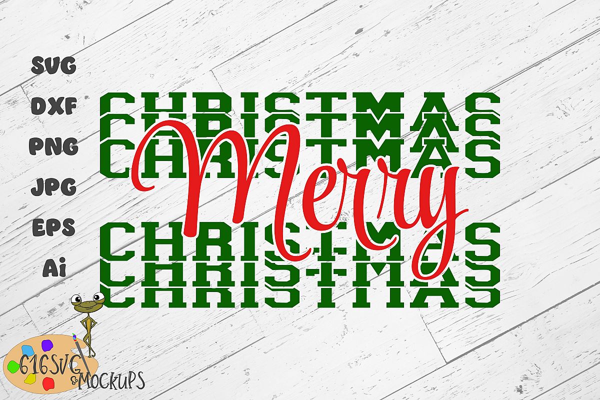 Merry Christmas SVG example image 1