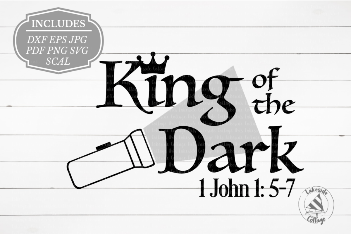 King of the Dark Religious Christian Bible SVG Design example image 1