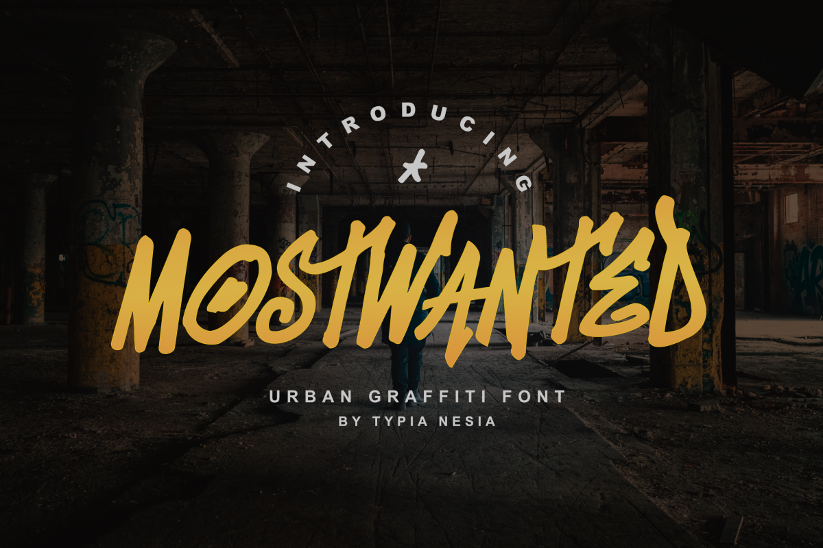 MostWanted Graffiti Font example image 1