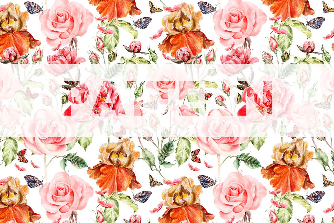 8 bright watercolor patterns example image 1