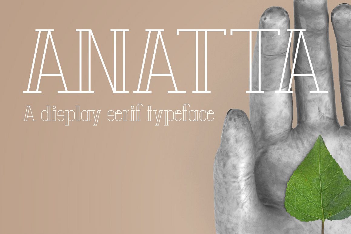 Anatta Display Serif Typeface example image 1