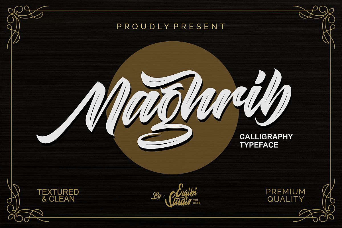 Maghrib - Calligraphy Typeface example image 1