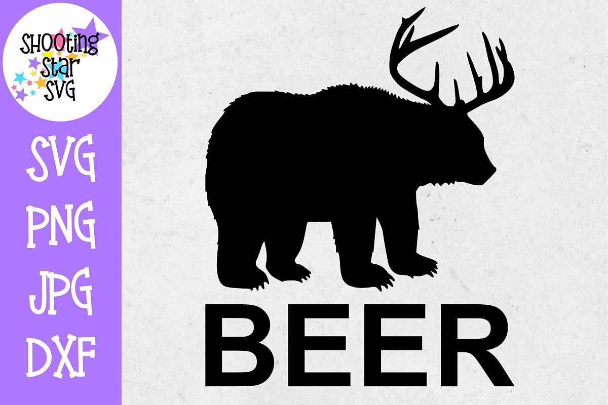 Download Beer Bear Deer - Funny Beer Shirt - Father's Day SVG
