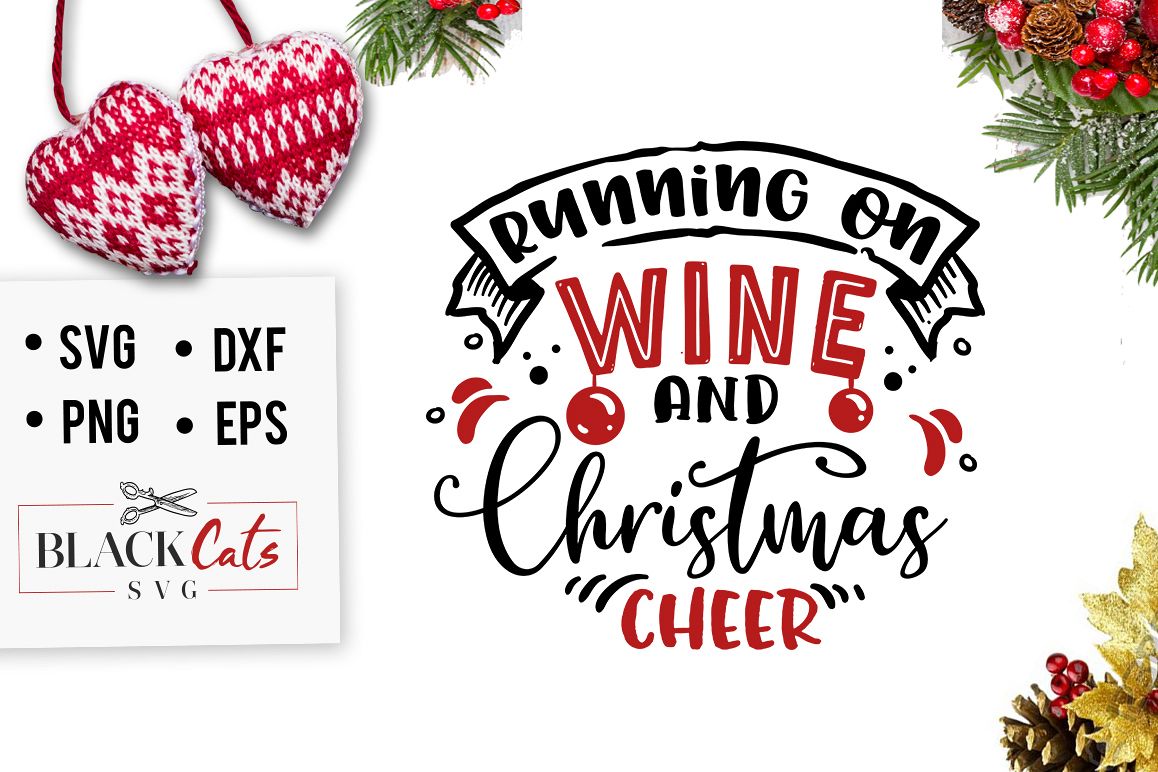 Download Running on wine and Christmas cheer SVG
