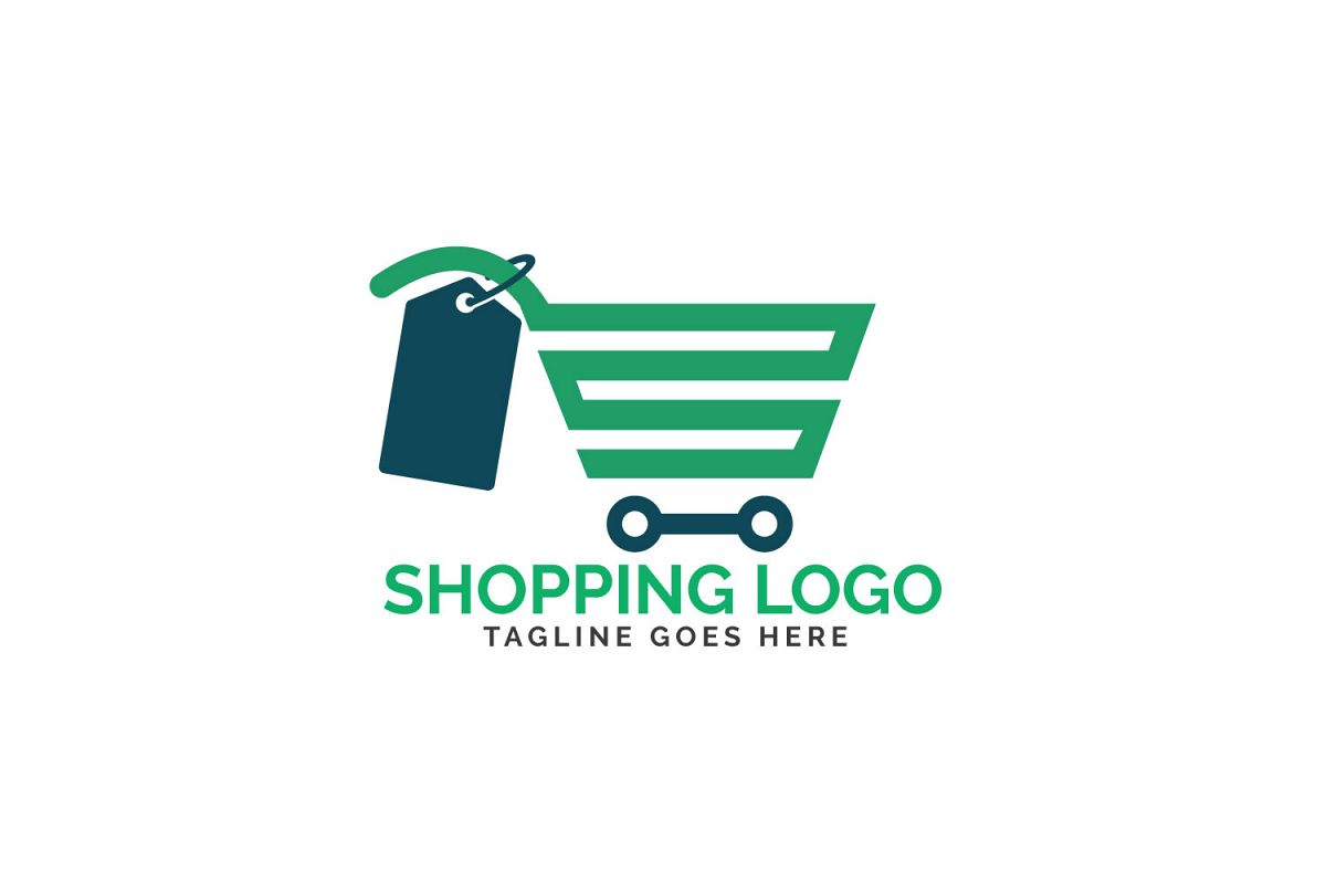 Shopping cart logo design. example image 1