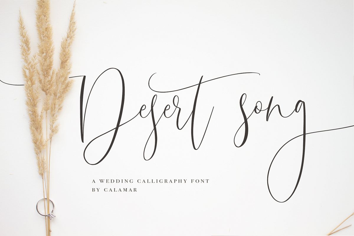 Desert Song | Calligraphy Script example image 1