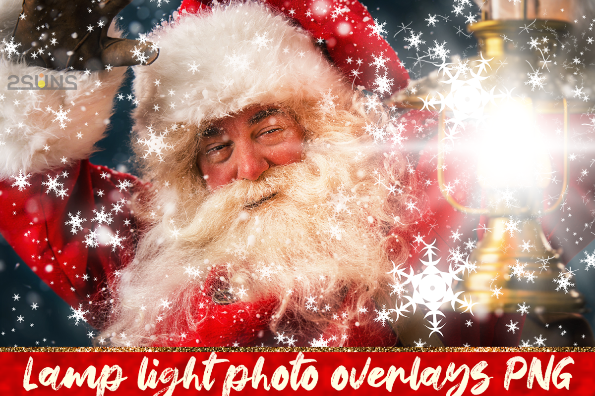 30 Christmas Photo overlays, photoshop overlays, Lamp light example image 1