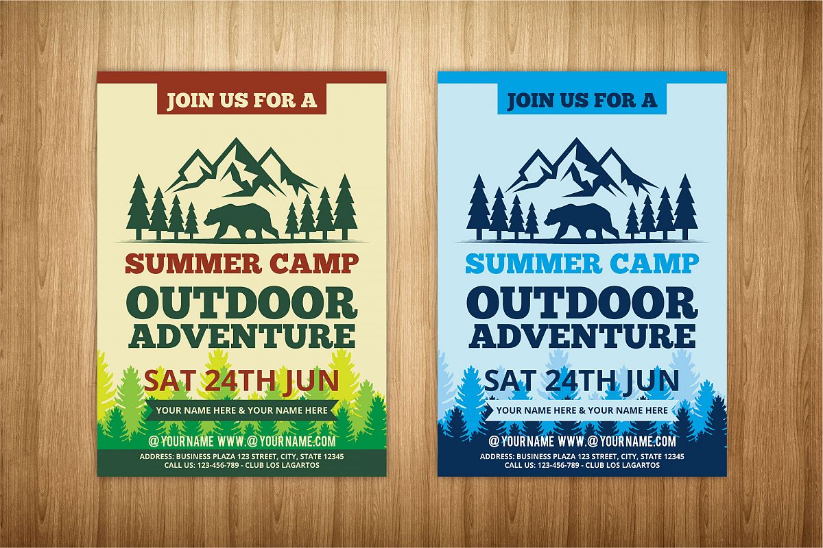 summer camp flyer example image 1