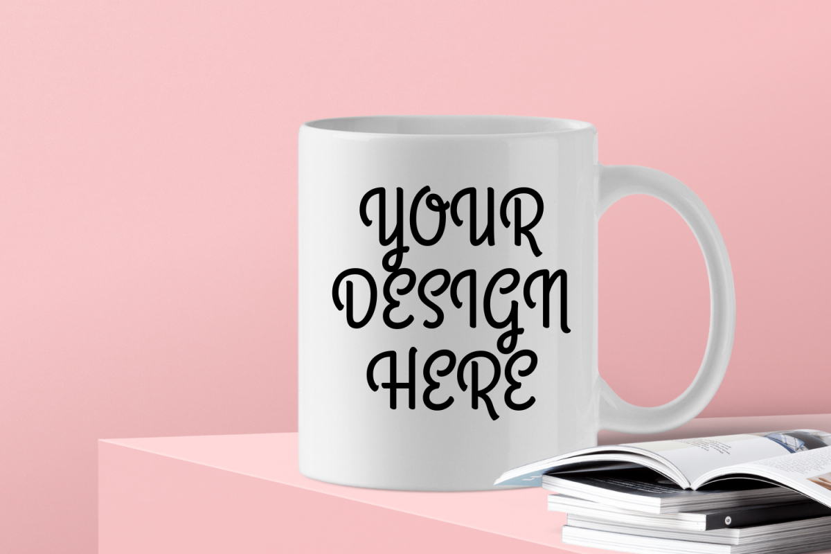 Cool White Mug Mock Up - PNG example image 1