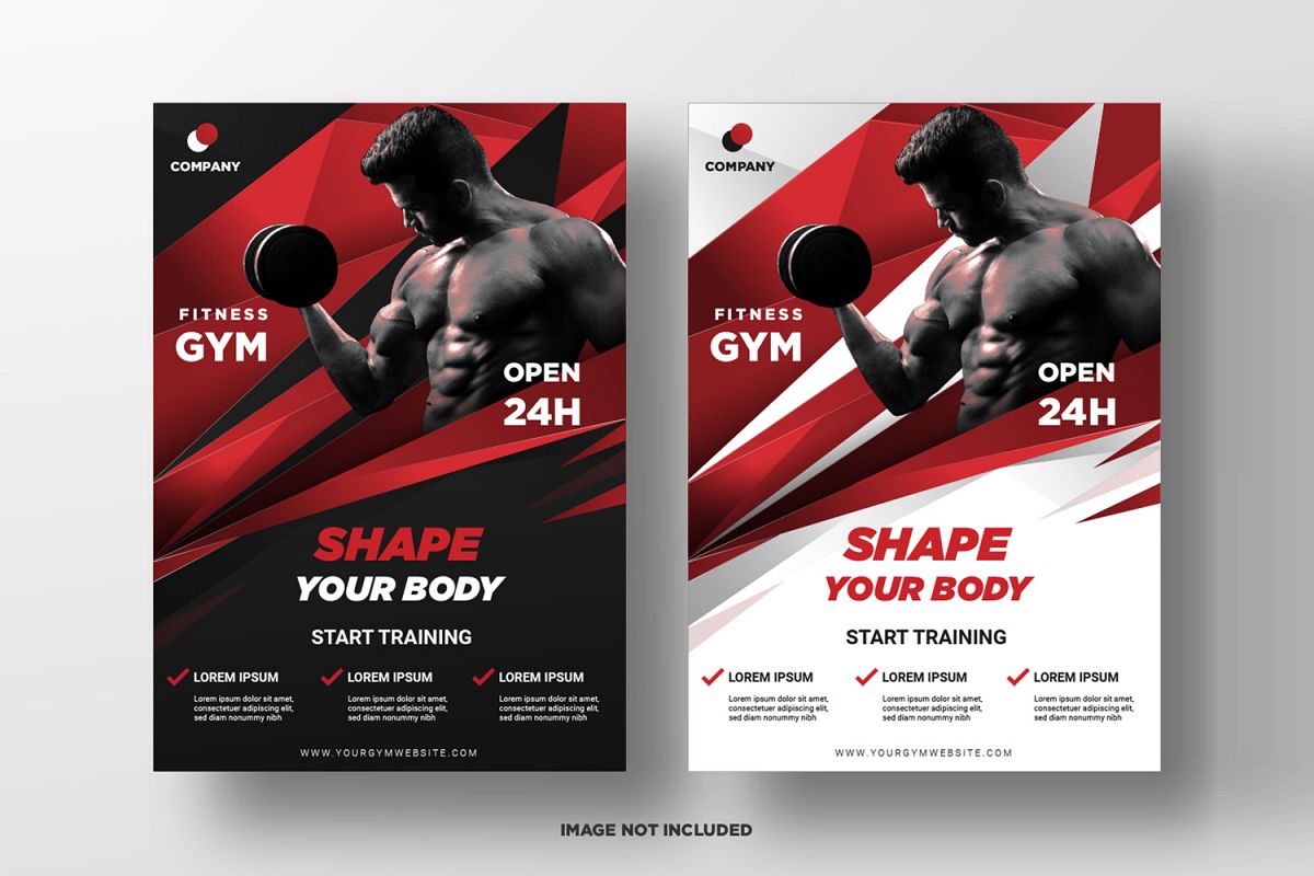 Fitness Flyer Template. Part 4 example image 1