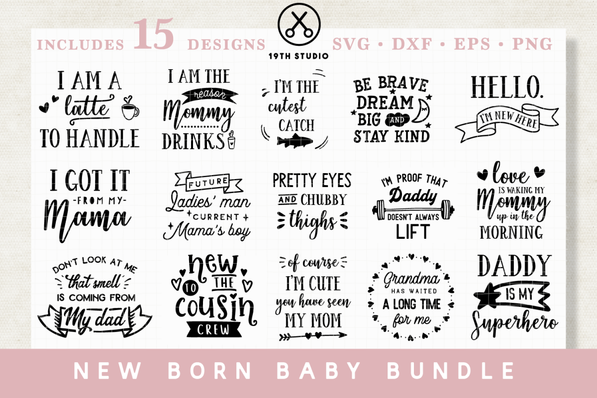 Download New Born baby SVG Bundle - MB20