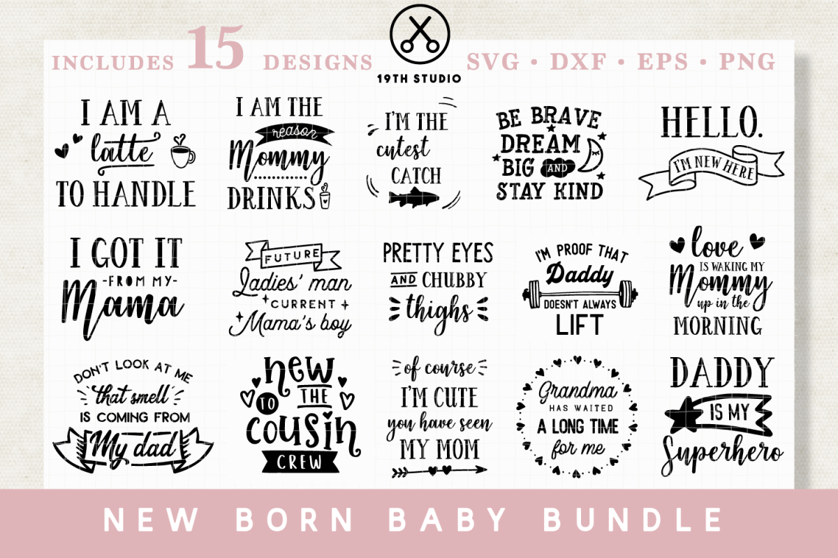 New Born baby SVG Bundle - MB20