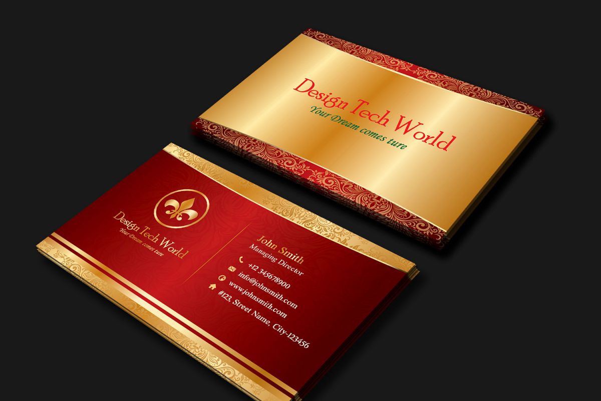 Golden Business Card example image 1