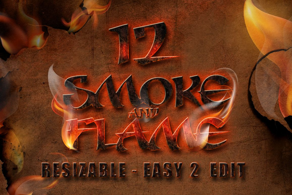 12 Smoke and Flame Effects example image 1
