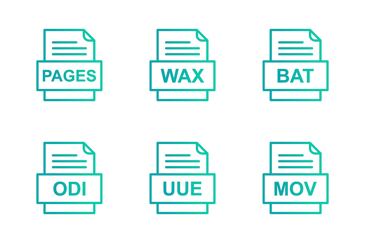 Set Of File Formats Icons example image 1