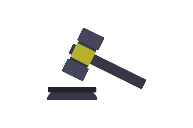 Hammer judge icon example image 1