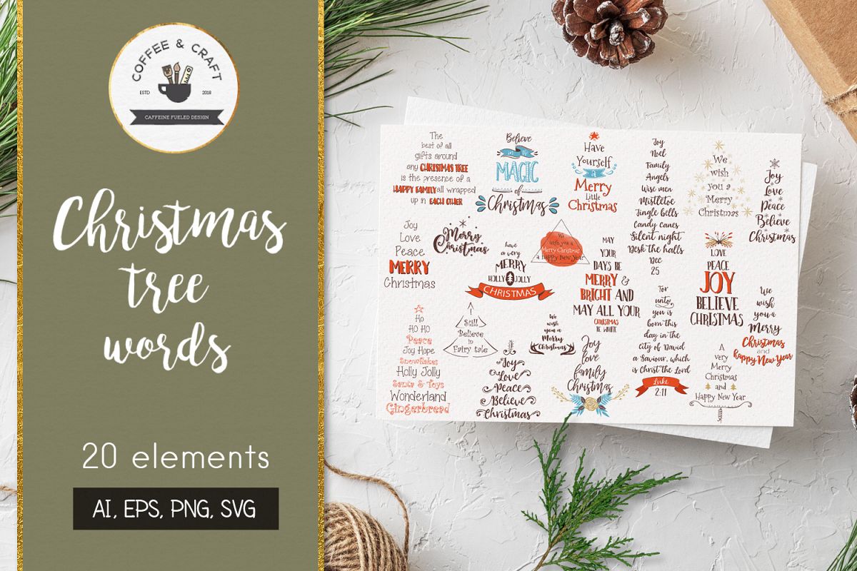 Christmas Tree Words example image 1