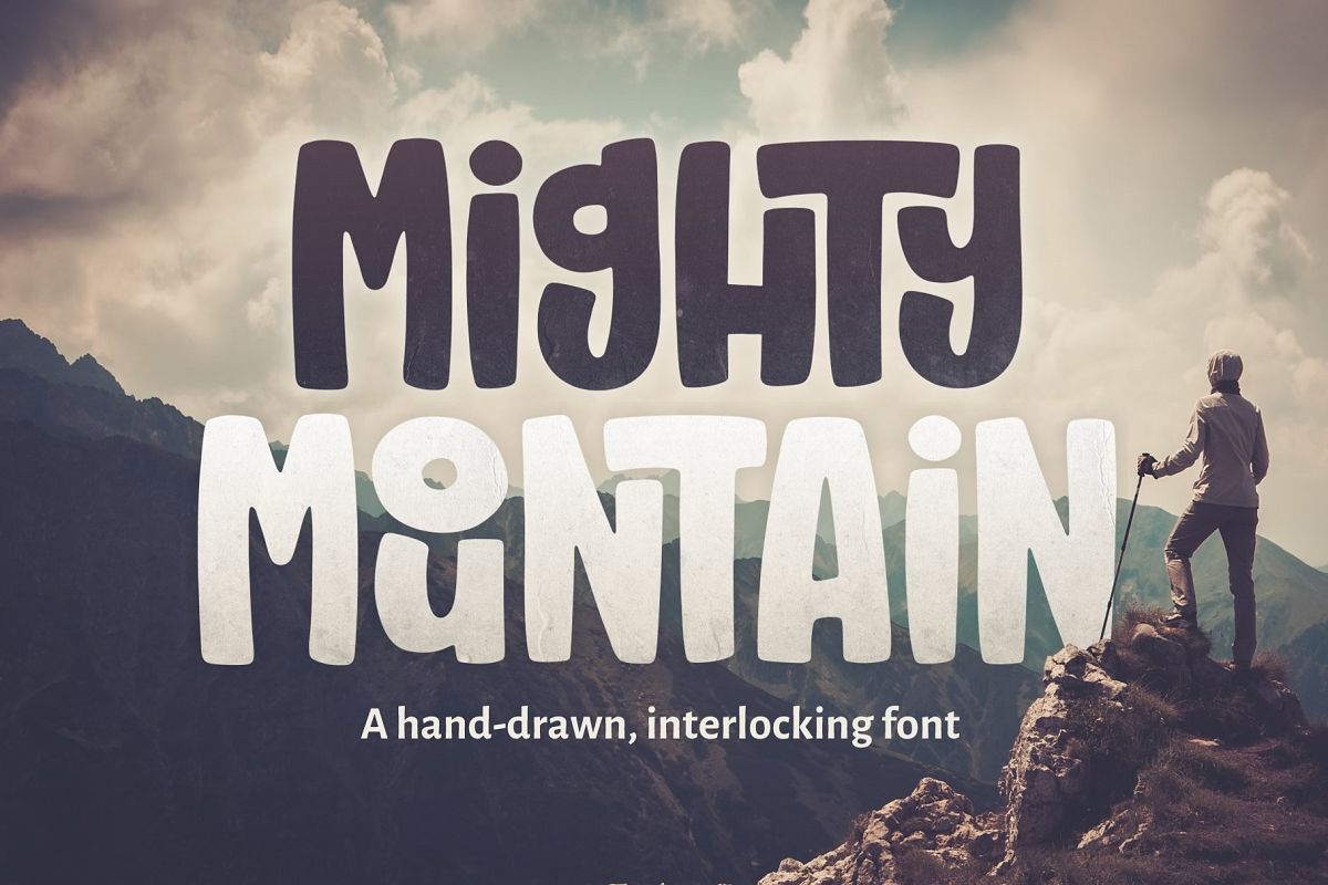 Mighty Mountain Font example image 1
