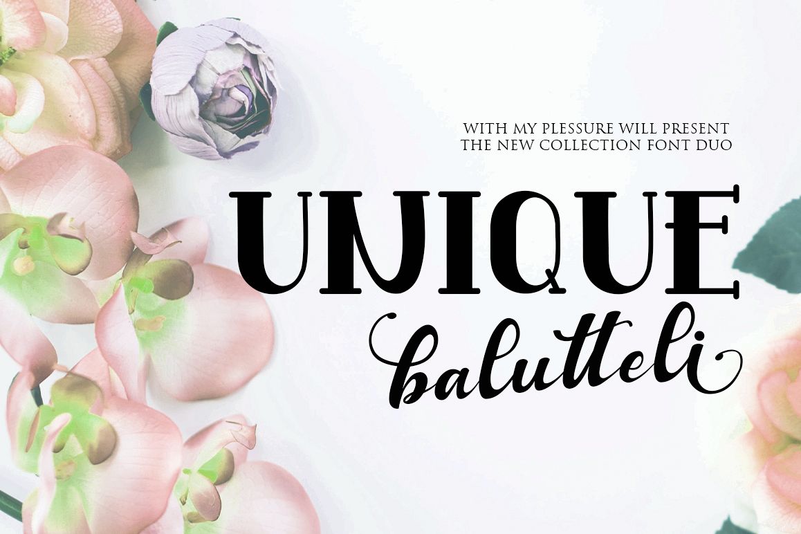 Antique Balutteli Font Duo example image 1