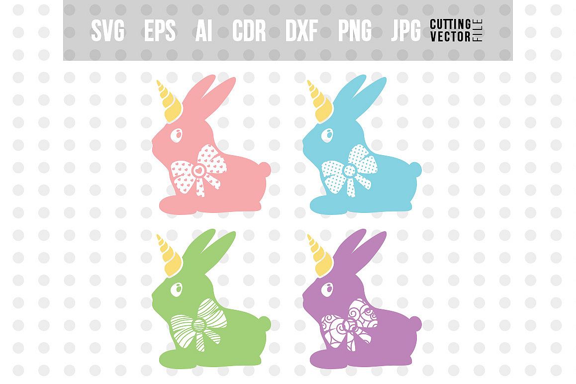 Bunny Unicorn SVG - Bundle example image 1