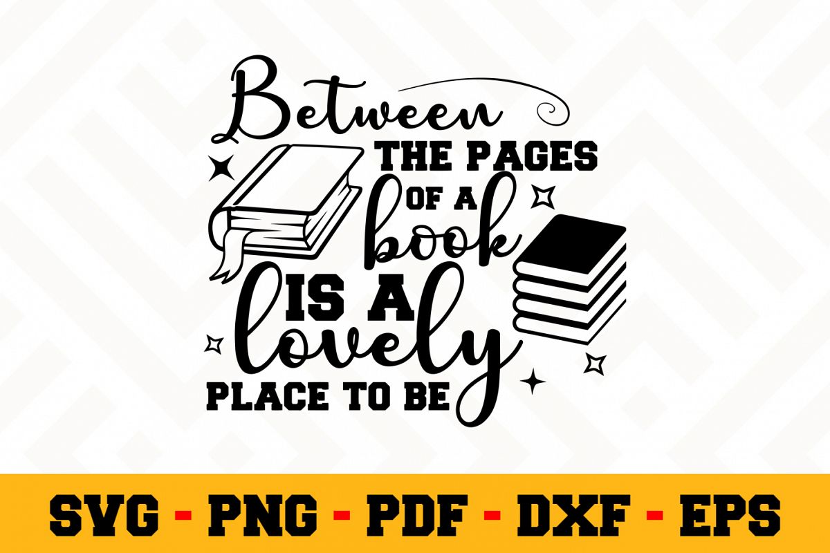 Book Lover SVG Design n620 | Reading SVG Cut File example image 1