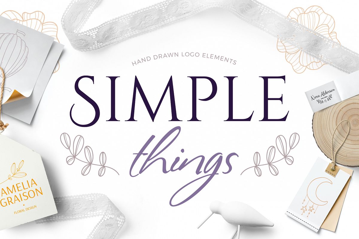 Simple things branding set example image 1