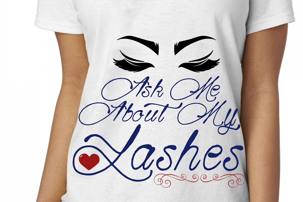 Download Ask Me About My Lashes SVG , DXF , PNG, Cutting files ...