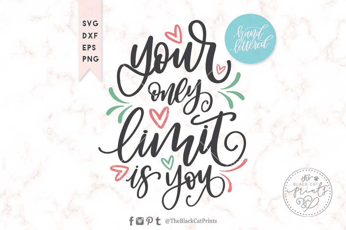 Your only limit is you SVG DXF EPS, Hand lettered example image 1