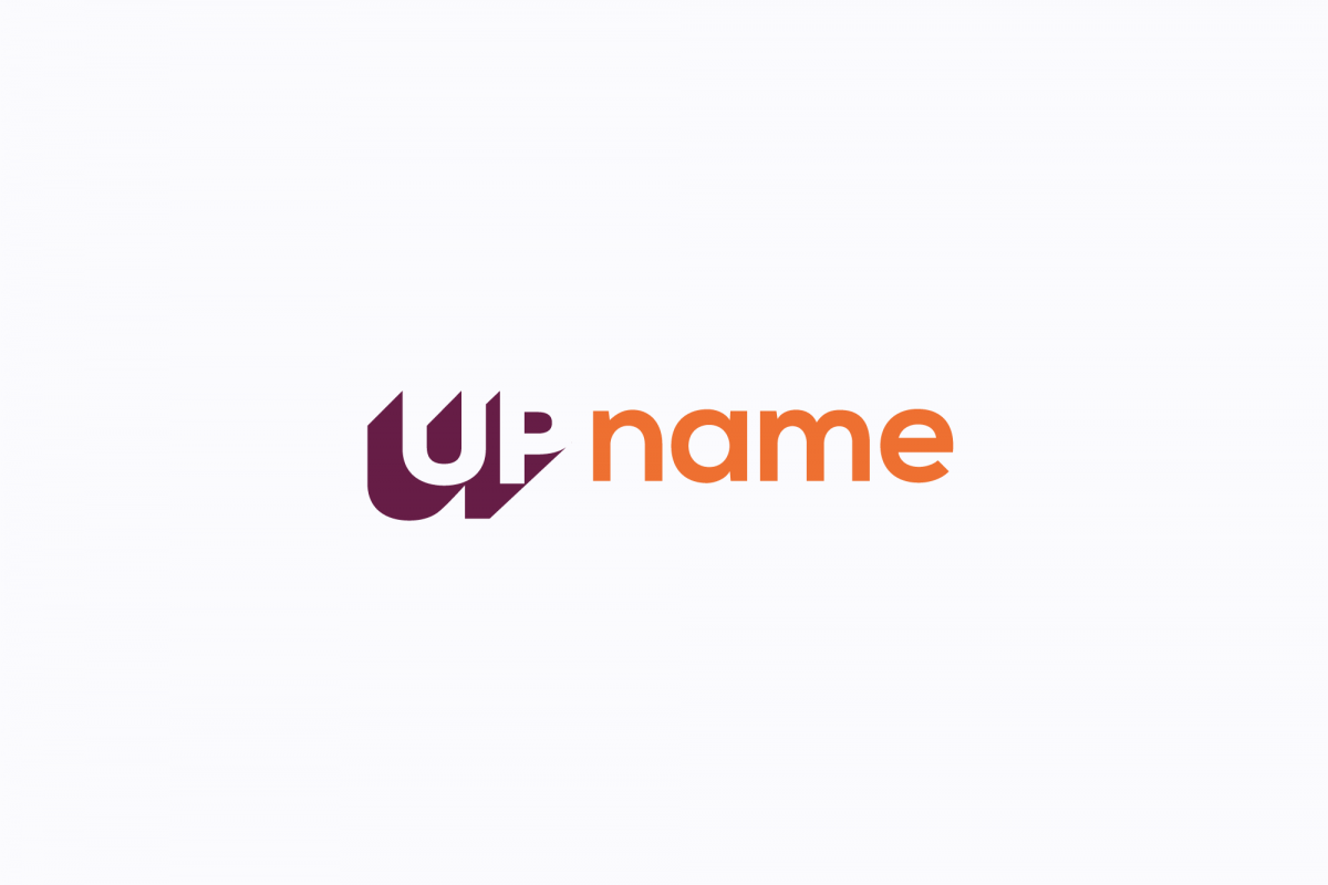 UP name logo example image 1