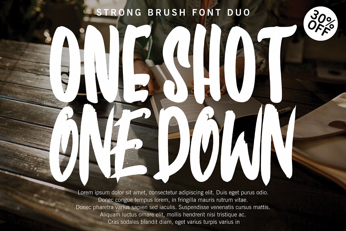 ONE SHOT FONT DUO !!! example image 1