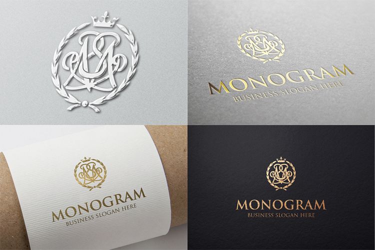 Monogram Logo Vintage M Letter Template example image 1